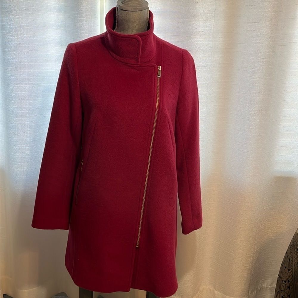 LOFT FUSHIA WOOL BLEND COAT SIZE SP